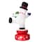 Glitzhome® 6ft. Lighted Inflatable Rotating Snowman Décor